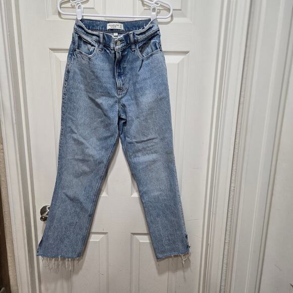 Abercrombie and fitch jeans women's size 27S 4S blue the 90s curve love ultra - Picture 9 of 10
